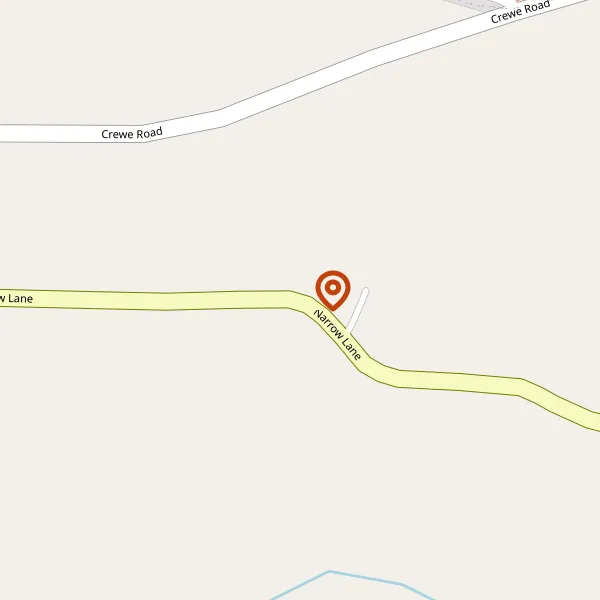 Map showing approximate location: Vine Tree Cottage, Narrow Lane, Crewe, CW1 5UN