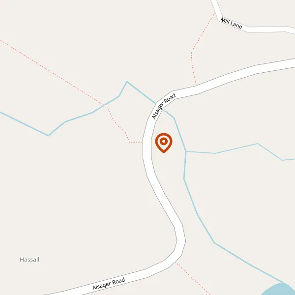 Map showing approximate location: 1, Gladstone Cottages, Alsager Road, Hassall, Sandbach, Cheshire, CW11 4SD