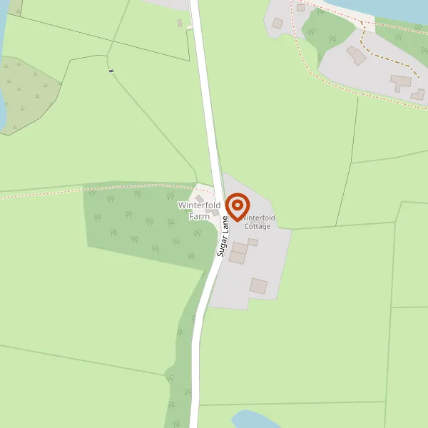 Map showing approximate location: The Barn, SUGAR LANE, ADLINGTON, SK10 5SQ