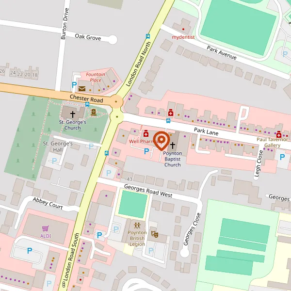 Map showing approximate location: Red Legg Farm, Green Lane, Poynton, Stockport, Cheshire, SK12 1TJ