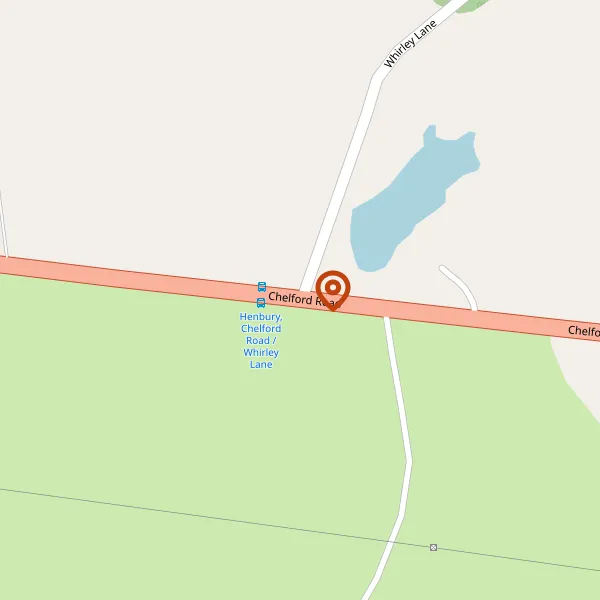 Map showing approximate location: Land Between Chelford Road And Whirley Road, HENBURY