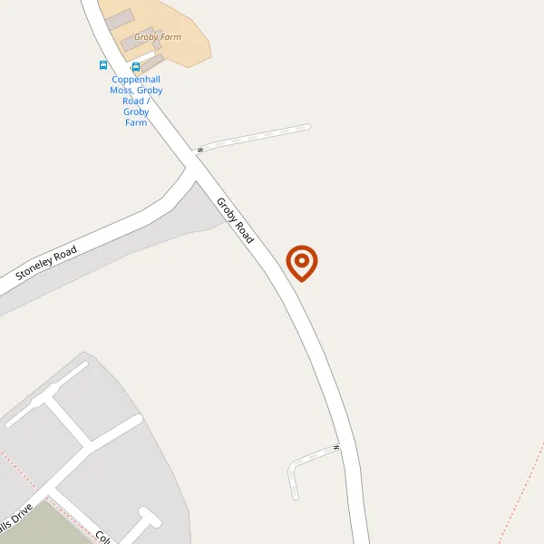 Map showing approximate location: Orchard Meadows, Groby Road, Crewe, CW1 4ND