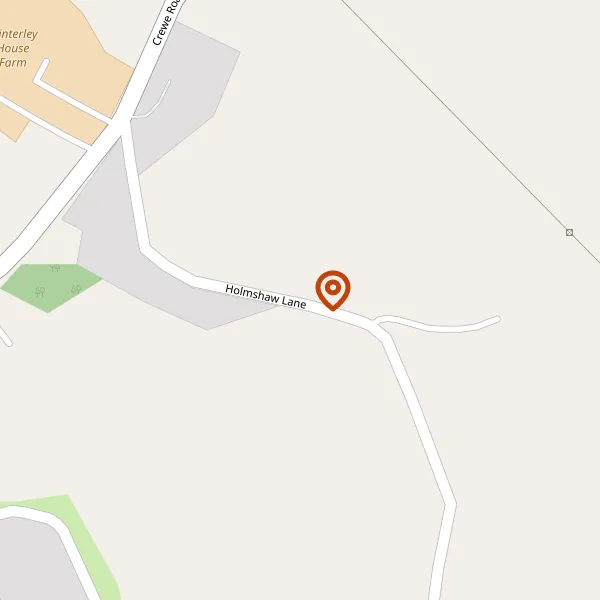 Map showing approximate location: Ash Cottage, Holmshaw Lane, Haslington, CW1 5TN