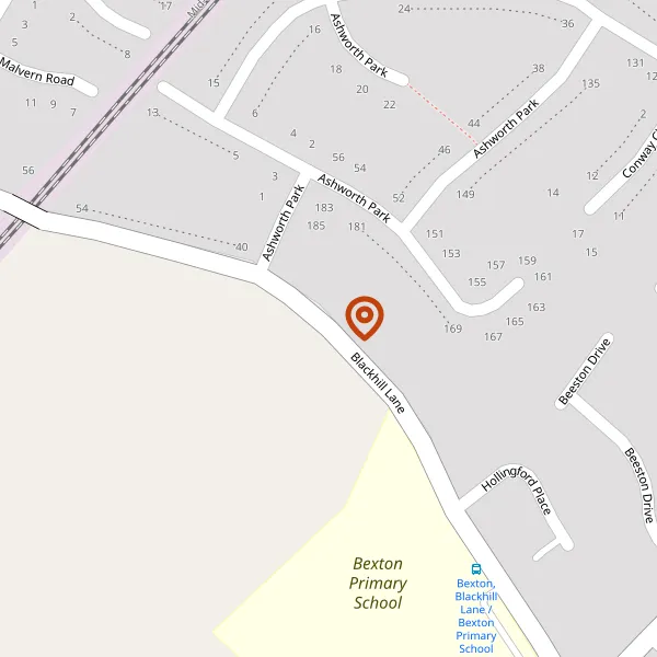 Map showing approximate location: 14, Blackhill Lane, Knutsford, WA16 9DR