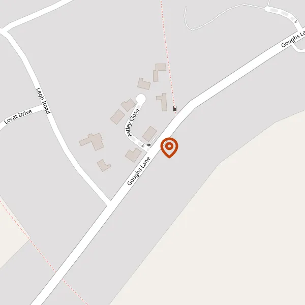 Map showing approximate location: 60, GOUGHS LANE, KNUTSFORD, WA16 8QN