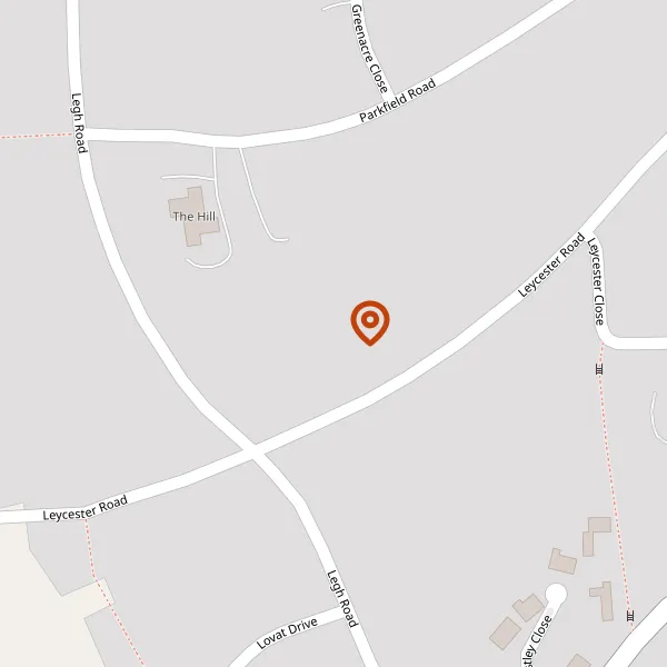 Map showing approximate location: SILVERCRAIG, 9, LEYCESTER ROAD, KNUTSFORD, WA16 8QR