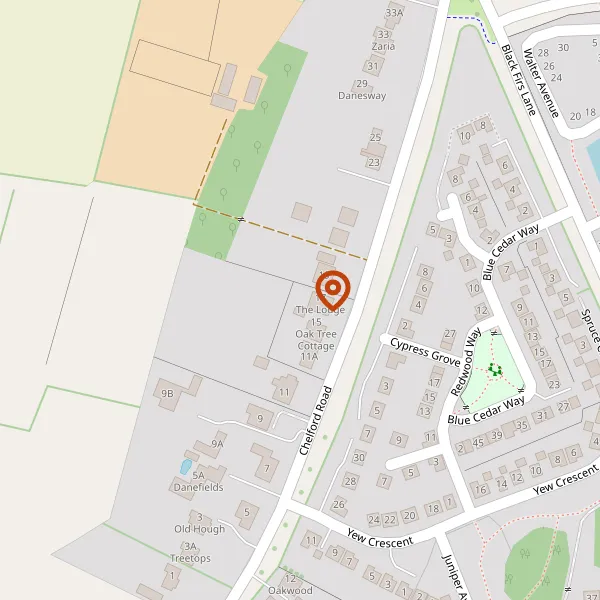 Map showing approximate location: Holly House, 11, Chelford Road, Somerford, CW12 4QD