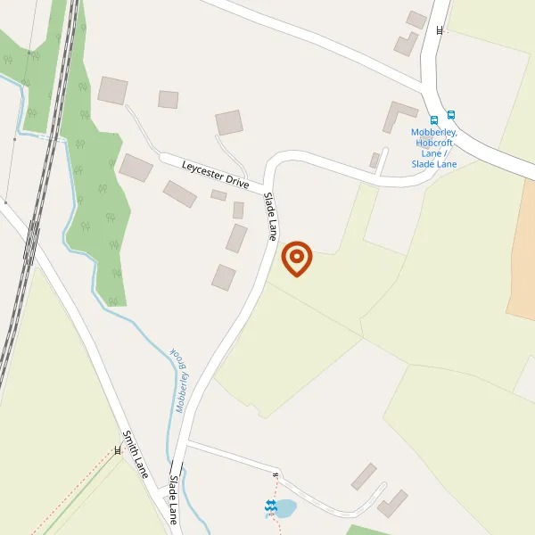 Map showing approximate location: Oak Cottage Farm, Slade Lane, Mobberley, Cheshire, WA16 7QN