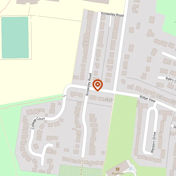 Map showing approximate location: 47, KNOWSLEY ROAD, MACCLESFIELD, SK11 8AP