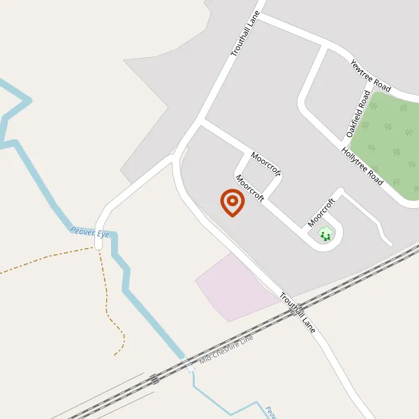 Map showing approximate location: The Cottage, TROUTHALL LANE, PLUMLEY, WA16 0UR