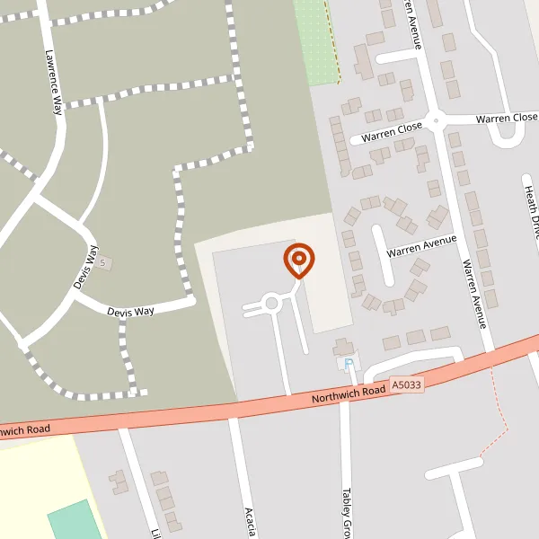 Map showing approximate location: Centennial Place, 28, NORTHWICH ROAD, KNUTSFORD