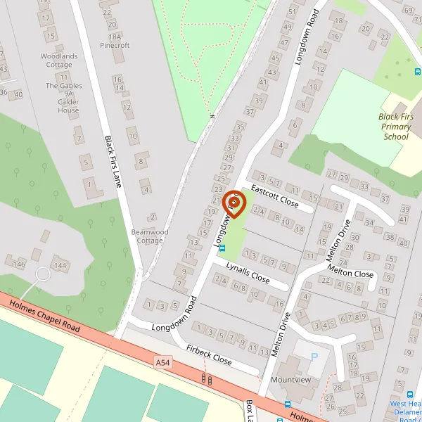 Map showing approximate location: 19, LONGDOWN ROAD, CONGLETON, CW12 4QH