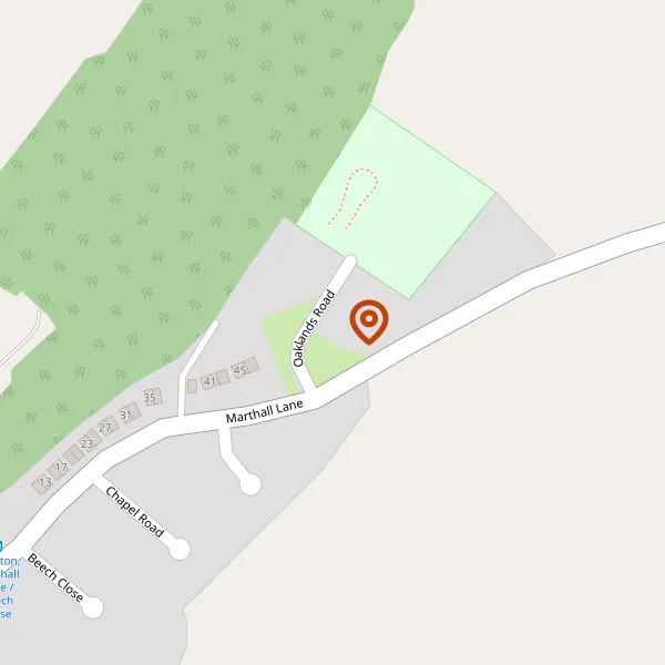 Map showing approximate location: 2, OAKLANDS ROAD, OLLERTON, KNUTSFORD, CHESHIRE, WA16 8RP