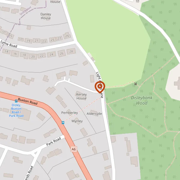 Map showing approximate location: The Kinder, LIGHT ALDERS LODGE, DISLEY, SK12 2NQ