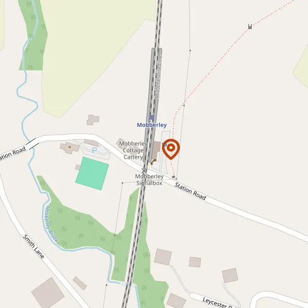 Map showing approximate location: Mobberley Station House, Station Road, Mobberley, WA16 7QJ