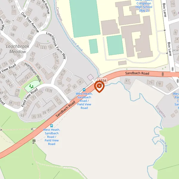 Map showing approximate location: Greenways Cottage, SANDBACH ROAD, WALL HILL, Congleton, CW12 4TE