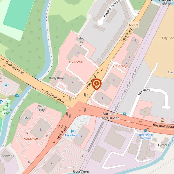 Map showing approximate location: Land Off, Leek Road, Bosley