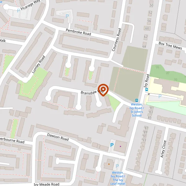 Map showing approximate location: Car Park / Landscaped Areas, Bransdale Way, Macclesfield