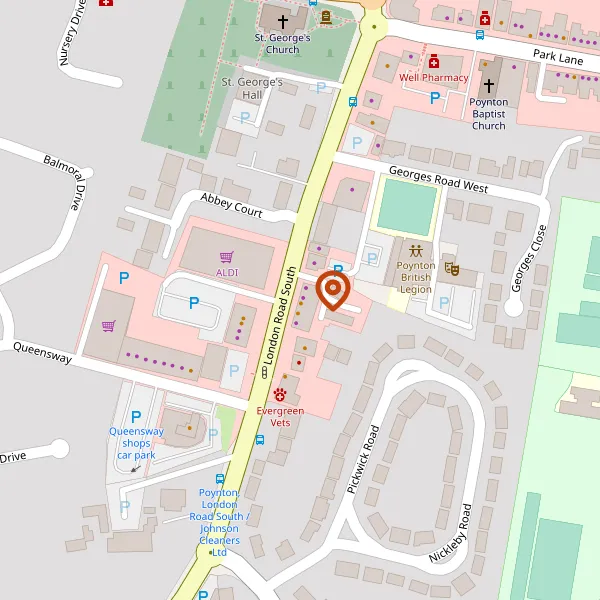 Map showing approximate location: 37-39, London Road South, Poynton, Stockport, Cheshire, SK12 1LA