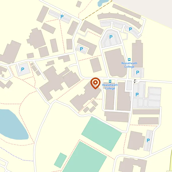 Map showing approximate location: REASEHEATH COLLEGE, WETTENHALL ROAD, REASEHEATH, CHESHIRE