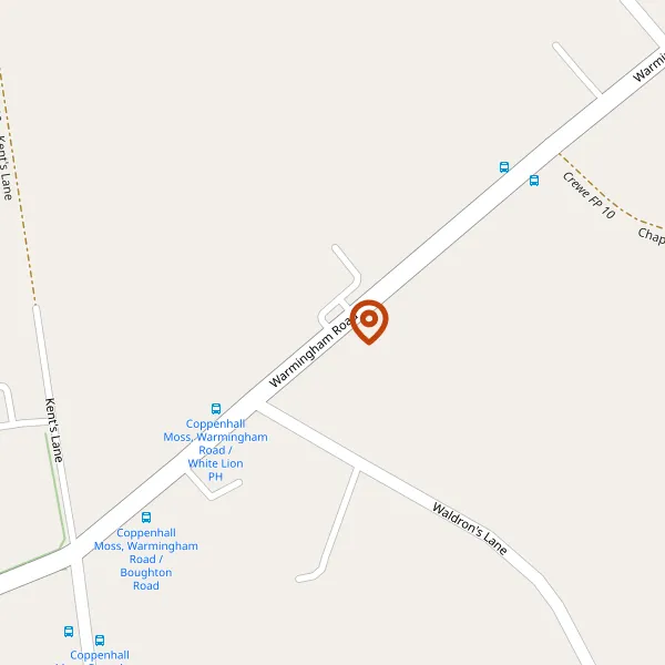 Map showing approximate location: 71, WARMINGHAM ROAD, CREWE, CW1 4PS