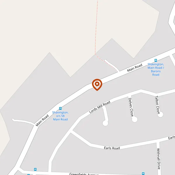 Map showing approximate location: 73A, Main Road, Shavington, CW2 5DU