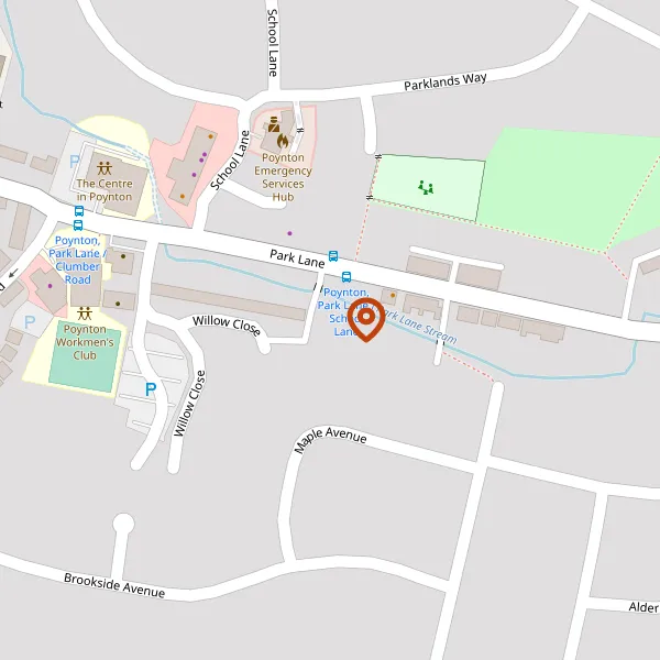 Map showing approximate location: Brook House, PARK LANE, POYNTON, SK12 1RG