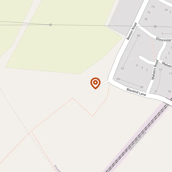 Map showing approximate location: The Hay Loft, 77, Bexton Road, Knutsford, WA16 0DY