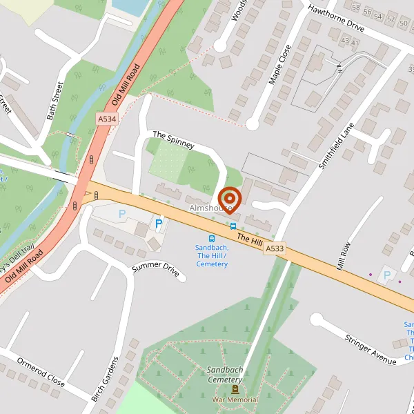 Map showing approximate location: 2-40, The Hill, Sandbach, Cheshire, CW11 1JZ