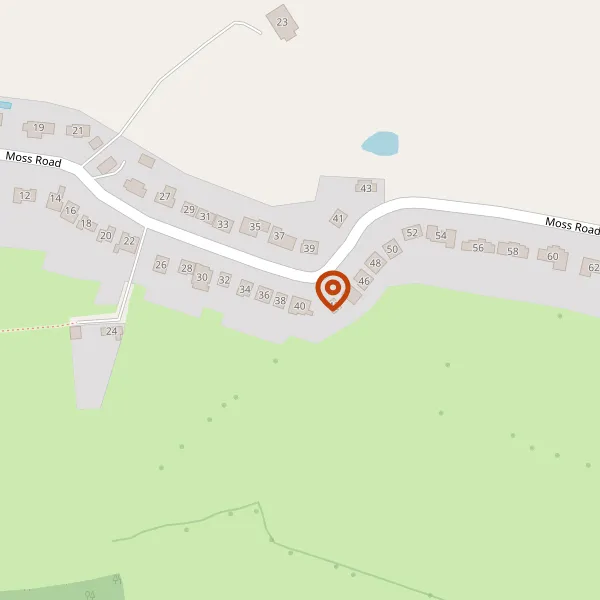 Map showing approximate location: Little Holme, 40, Moss Road, Alderley Edge, SK9 7HZ