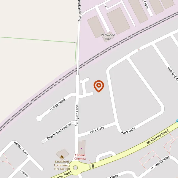 Map showing approximate location: 10, HEATH LODGE CLOSE, KNUTSFORD, WA16 8ZJ