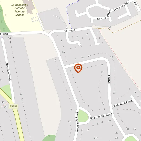 Map showing approximate location: 5, Woodlands Road, Handforth, SK9 3AW