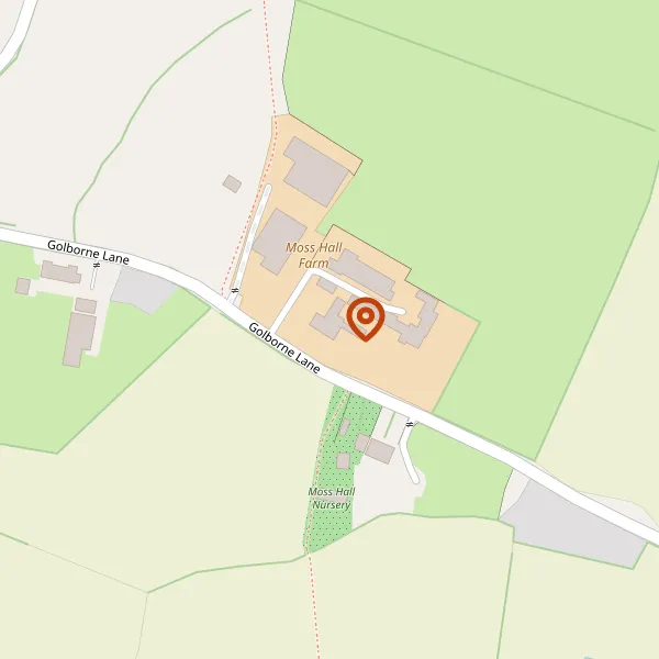 Map showing approximate location: Golborne Farm, Golborne Lane, High Legh, Cheshire, WA16 0RD