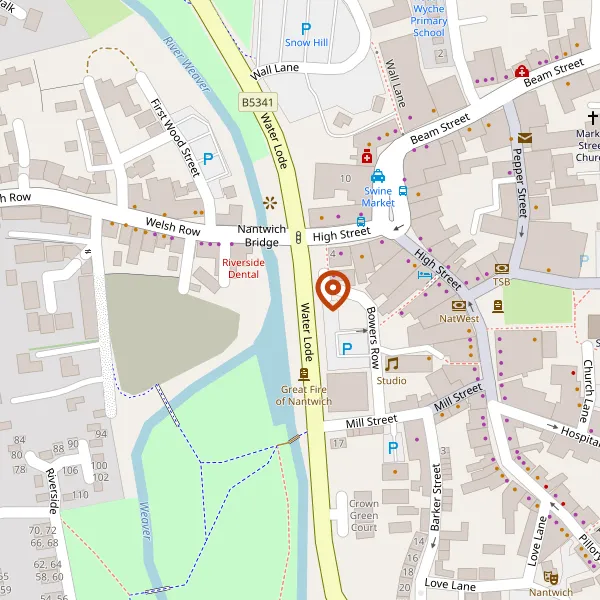 Map showing approximate location: 4 BREEZE HILL BARNS, Breeze Hill Farm, NANTWICH ROAD, CHORLEY, CW5 8JR