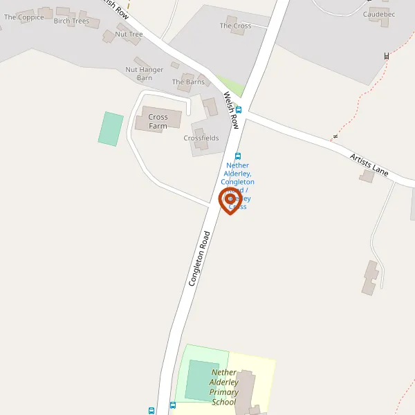 Map showing approximate location: Cross Farm Barns, CONGLETON ROAD, NETHER ALDERLEY, SK10 4TP