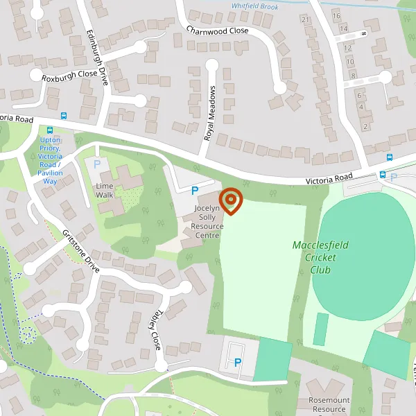 Map showing approximate location: Jocelyn Solly House Parkside Hospital, Victoria Road, Macclesfield, SK10 3JE