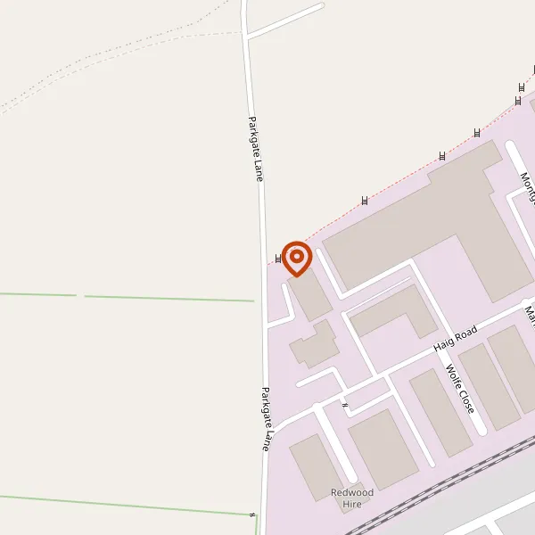 Map showing approximate location: Land North Of Parkgate Industrial Estate, Parkgate Lane, Knutsford, Cheshire