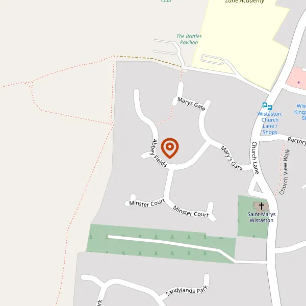 Map showing approximate location: 2, ABBEY FIELDS, WISTASTON, CHESHIRE, CW2 8HJ