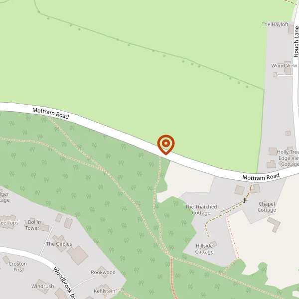 Map showing approximate location: Barn and Land At, Mottram Road, Alderley Edge