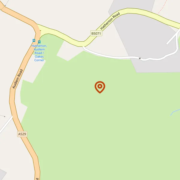 Map showing approximate location: Land Adjacent To Broomlands Lodge, Bridgemere Lane, Hatherton, CW5 7PL