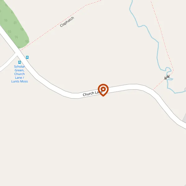 Map showing approximate location: 14, Church Lane, Scholar Green, ST7 3QQ