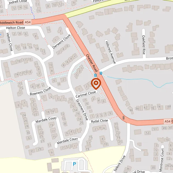 Map showing approximate location: 3, CARTMEL CLOSE, HOLMES CHAPEL, CW4 7JS