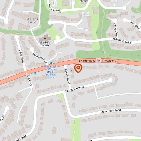 Map showing approximate location: 291, Chester Road, Macclesfield, Cheshire, SK11 8RA