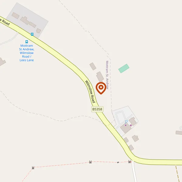 Map showing approximate location: WILLOTT NURSERIES, WILMSLOW ROAD, NEWTON, SK10 4LG