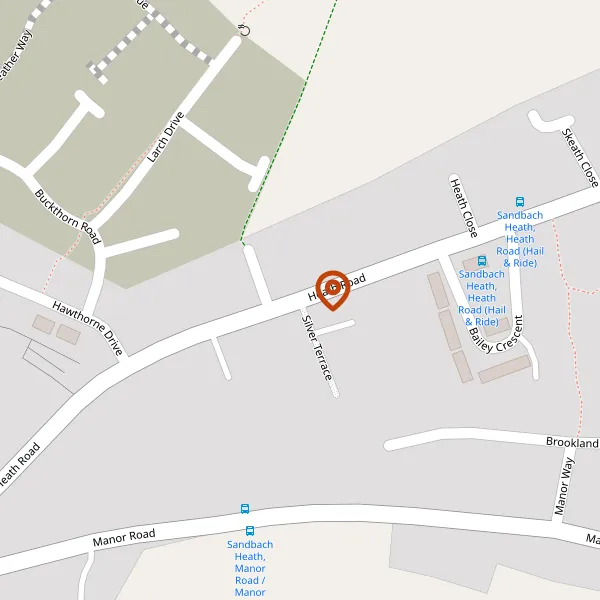 Map showing approximate location: 66, HEATH ROAD, SANDBACH, CW11 2JU