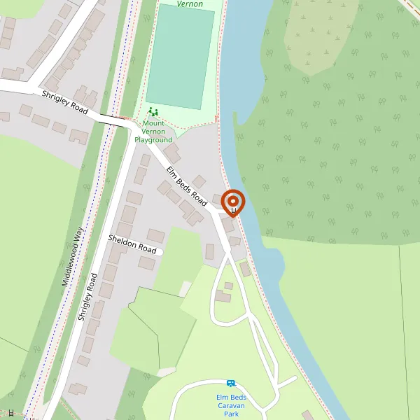 Map showing approximate location: Waters Edge, 15 Elm Beds Road, Poynton, Cheshire East, SK12 1TG