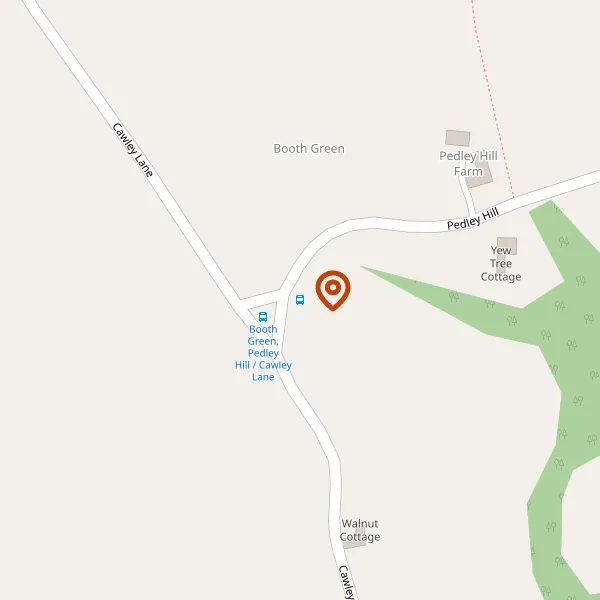 Map showing approximate location: Booth Green Farm, Pedley Hill, Adlington, Cheshire, SK10 4LB