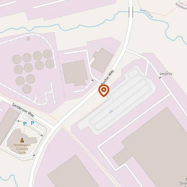 Map showing approximate location: Unit 6, Ergo Park, Pochin Way, Middlewich, CW10 0GT