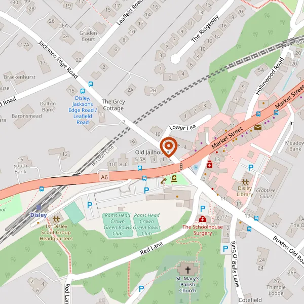 Map showing approximate location: 3, Jacksons Edge Road, Disley, Cheshire East, SK12 2JE