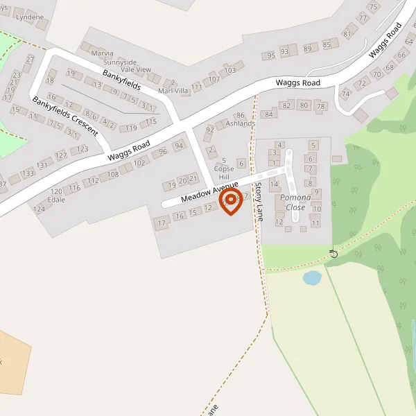 Map showing approximate location: 12, Meadow Avenue, Congleton, CW12 4BX